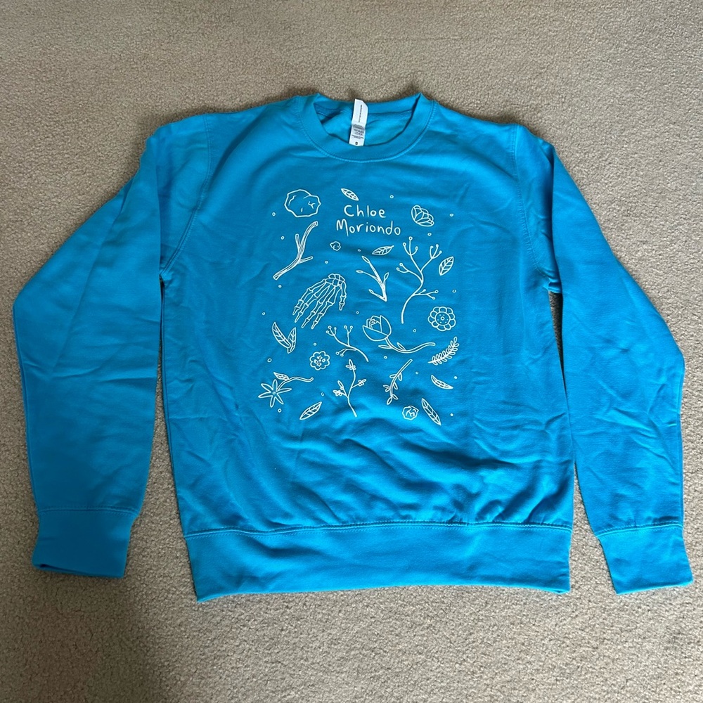 Chloe Moriondo Blue Crewneck Sweater